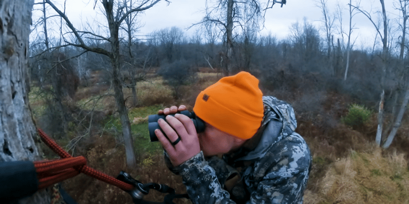 6.5 PRC Deer Rifle From Tree Saddle Set Up