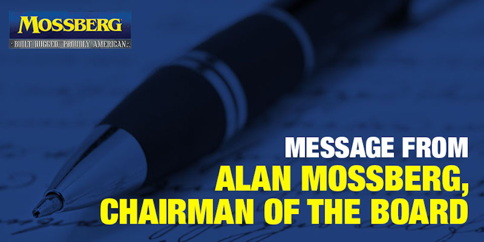 Message from Alan Mossberg, Chairman of the Board