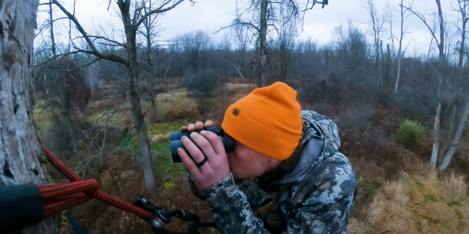 6.5 PRC Deer Rifle From Tree Saddle Set Up