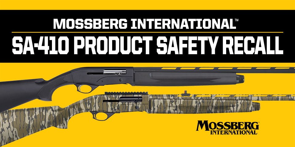 Mossberg International SA-410 Product Safety Recall